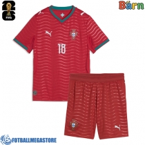 Fotballdrakt Barn Portugal Pedro Neto #18 Hjemmedraktsett VM 2026 Kortermet (+ Korte bukser)